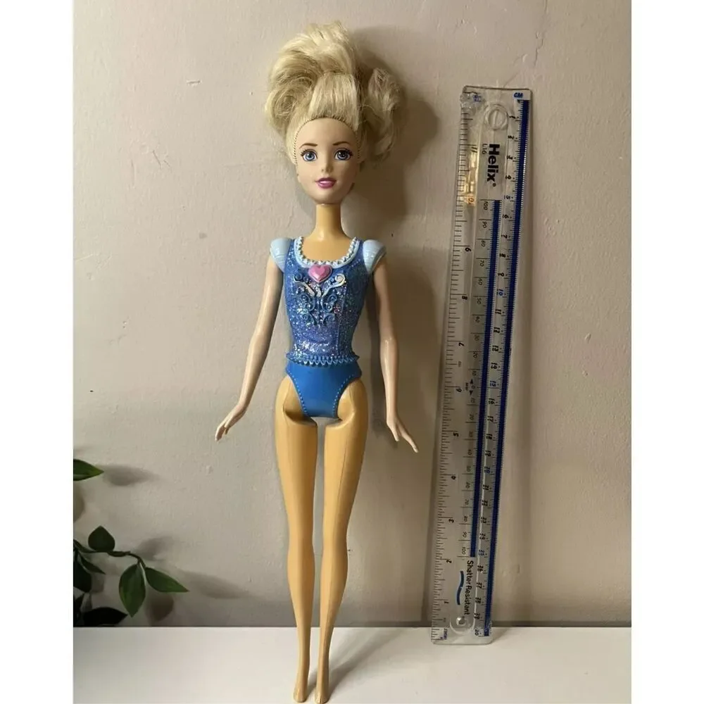 Barbie Doll Blonde Hair Blue Body Suit. Mattel 2012 vintage